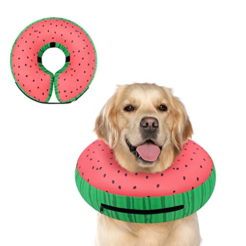 Image of Supet Inflatable Dog Cone Collar Alternative After Surgery, Dog Neck Donut Collar Recovery E Collar, Soft Pet Cone for Small Medium Large Dogs