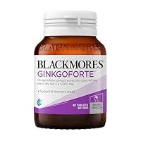 Blackmores Ginkgoforte | Supports Memory & Cognitive Function| Maintains Healthy Blood Circulation | 80 Tablets