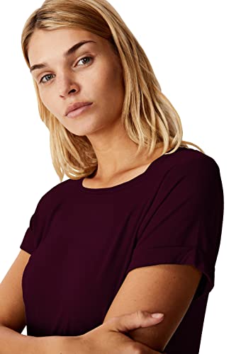 Image of Fabricorn Stylish Plain Up and Down Cotton Tshirt for Women