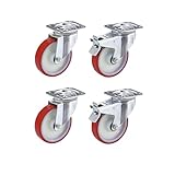 Dieses Set aus Polyurethan-Reifen auf Polyamid-Felge ist die perfekte Lösung für Ihre Transportbedürfnisse. Die 2 Lenkrollen und 2 Lenkrollen mit Doppelstopp sorgen für einfache Manövrierbarkeit und sicheren Halt. Mit einem Rad-Ø von 80 mm und einer Breite von 32 mm bietet dieses Set die ideale Balance zwischen Stabilität und Wendigkeit.