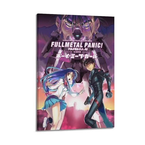 VBYTAXTWJ Póster de anime de pánico de metal completo, póster decorativo de pared e impresión artística moderna para decoración de dormitorio familiar, 30 x 45 cm