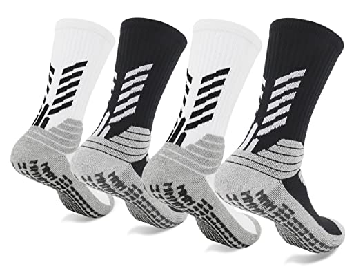 Mohsily Men's Running Socks Grip Socks Soccer Non Slip Soccer Socks Youth With Grippers Anti Slip Running Football Basketball Socks Training Equipment #TOP11