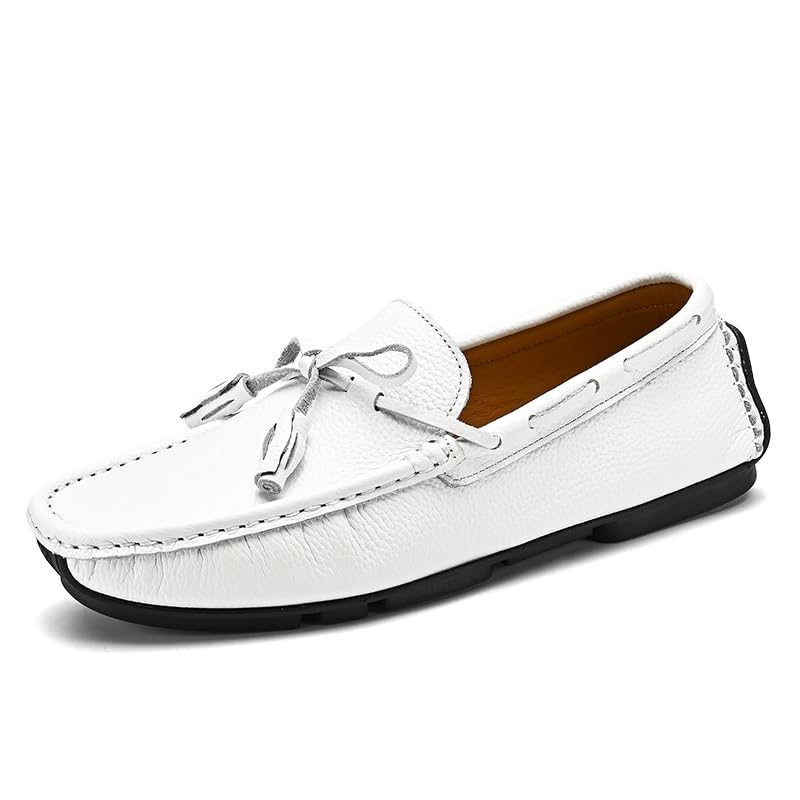 Men's Loafers Shoes Round Toe Tassel PU Leather Lightweight Anti-Slip Resistant Wedding Prom Slip On