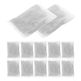 MAJORMENCH Bambuskohle Aktivkohlebeutel 10er Pack 50g Weiß mit Mineralzusatz und Geruchsentferner für Zuhause und Auto Mülleimer