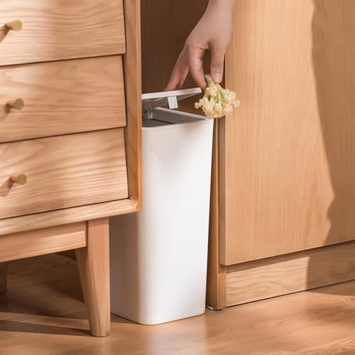 Papelera de baño de 9,1 L compacta que soluciona la falta de espacio en aseos 8