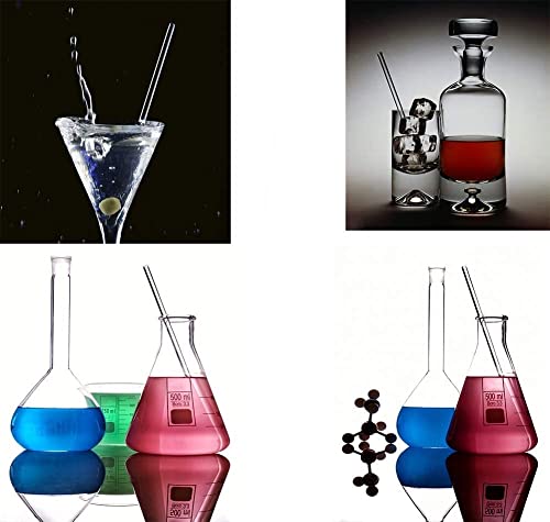 ULTECHNOVO 3stücke Glasrührstäbe Zum Laborrühren Mit Transparenten Rührstäben Aus Massivem Glas Experimentierwerkzeuge Für Heim Und Laborgebrauch
