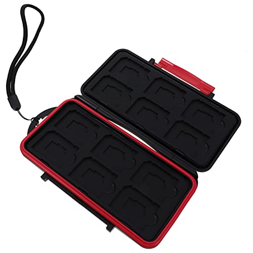 MOLUCKFU 1pc Memory Card Holder Organizer Shockproof Storage Case for and Cards Carrying Box for Camera and Phone Drop Resistant Design