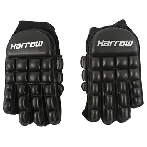 Harrow Double Down Field Hockey Gloves, XS, Black