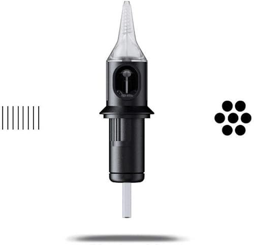 Cheyenne Agujas de cartucho capilar caja de 20 unidades 0012in 7 forros redondos