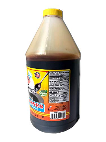 Yummmy Blackstrap Molasses - Melasa de caña, 5 Lbs, Kosher Certified, Dark color, BPA free container, All Natural, Unsulfured Sale by weight