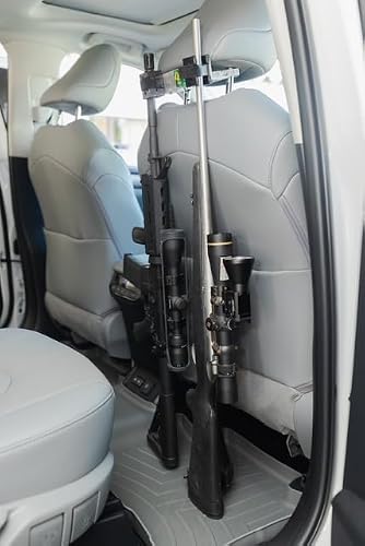 Gun Rack attaches to Your Headrest, Holds 2 Rifles or Shotguns Safe and Secure - Thumbnail 2