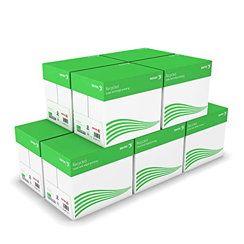 Xerox Recycled Papier - ISO 70, A4 80 g/m² - Kopierpapier für Laserdrucker und Kopierer - aus 100 Prozent Altpapier - 10 Kartons, 50 Pakete, 25.000 Blatt