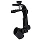 Drum Microphone Clips, 2Pcs Einstellbare Kunststoff Stoßfest Drum Rim Clamp Mikrofon Clip Halter Halterung, Schwarz