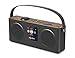 Produktbild Inscabin M4 Tragbares DAB/DAB+ Radio Digitales UKW Tragbares Radio/Bluetooth/Stereo-Sound/Zwei Lautsprecher/Zwei Wecker/Akku (Black)