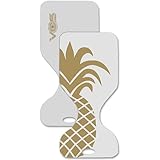 VOS Graphic Printed Saddle Effusion Water Floats for Adults and Kids - 2 Pc Pack|UV Resistant & Ultra Buoyant, Comfortable Floating Seats for Pool, Beaches, Lakes, Water Parks (Pineapple)