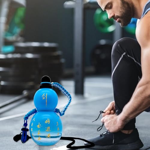 Botella de calabaza de gran capacidad contra la sed en exteriores 7