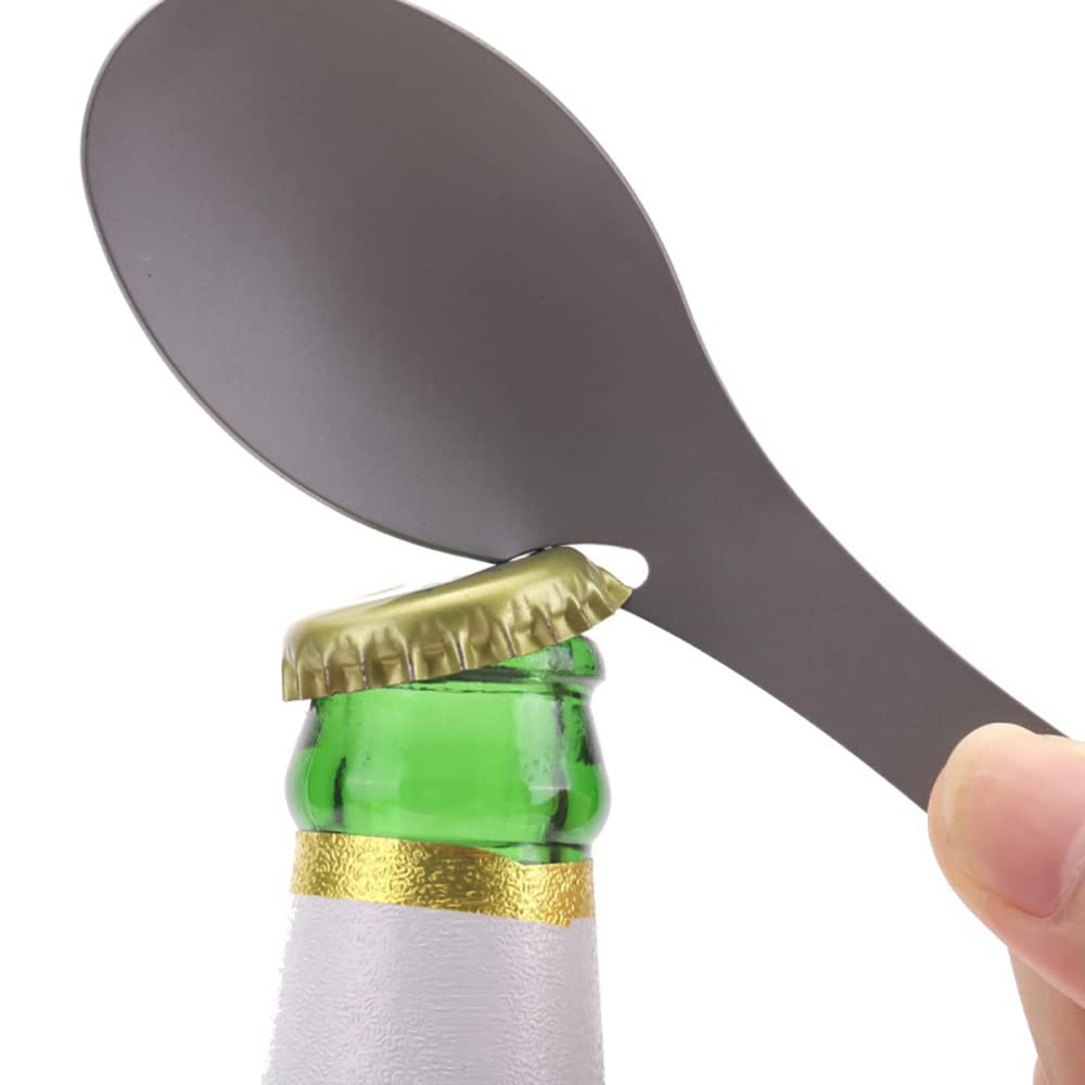 5-in-1 Edelstahl-Besteck Für Outdoor – Löffel, Gabel, Messer, Dosen- & Flaschenöffner, 17,5 Cm