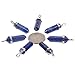 Natural Blue Lapis Gemstone Hexagonal Pointed Reiki Chakra Pendant Necklace 20