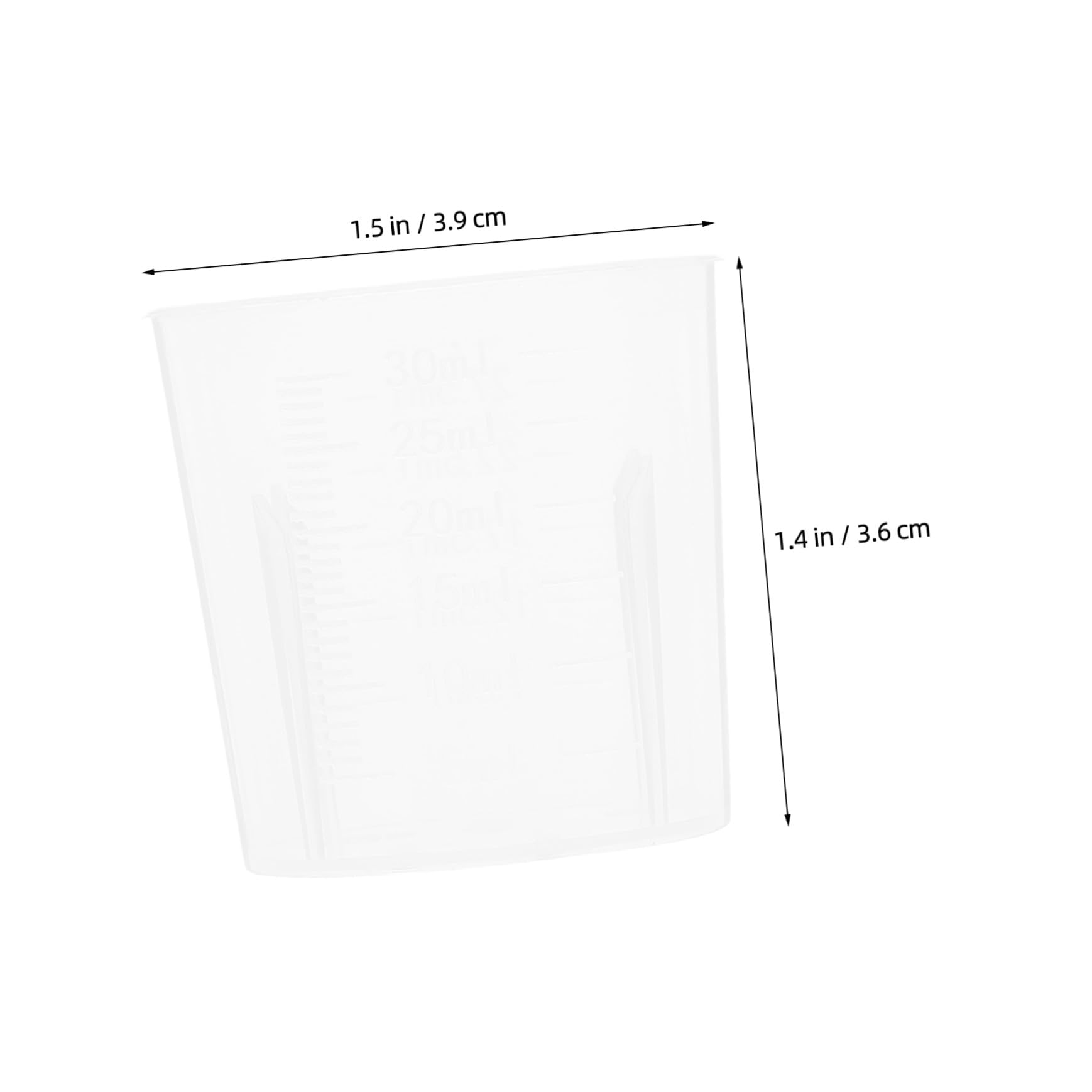 ULTECHNOVO 500piezas Medidores Para De Tazas Graduadas De Plástico Para y Manualidades
