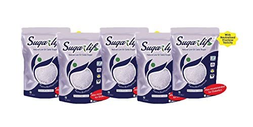Sugarlif LOW GI Diet Sugar, Diabetic Friendly Herbal Cane Sugar- Free From Chemicals, Artificial Sweetener Substitute, Low Glycemic Index (GI)( ...