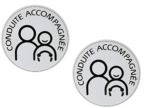 Lot de Deux disques Conduite Accompagnée : 1 magnétique & 1 électrostatique pour conducteur débutant Cover