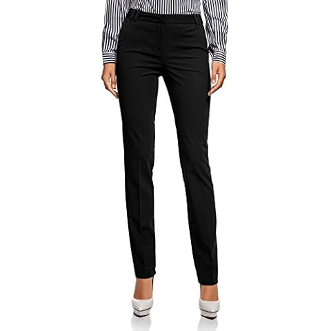 oodji Collection Pantalones Clásicos con Pinzas Cover