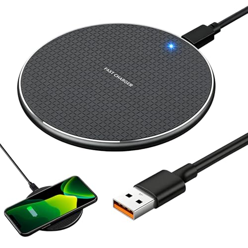 Cargador Inalámbrico 35W Ultra Rápido – Base de Carga por Inducción Tipo A – Compatible para Phone 16/15/14/13/12, para Galaxy S25/S24/S23/S22/S21, para Auriculares Bluetooth – Diseño Ultradelgado