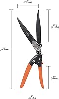 Vista 7 de Zenport Grass Shears ZL119 - Tijeras de césped para paisaje, ajustables, resistentes, cuchillas gemelas de acero al carbono de 4.5 pulgadas