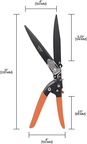 Miniatura 7 de Zenport Grass Shears ZL119 - Tijeras de césped para paisaje, ajustables, resistentes, cuchillas gemelas de acero al carbono de 4.5 pulgadas