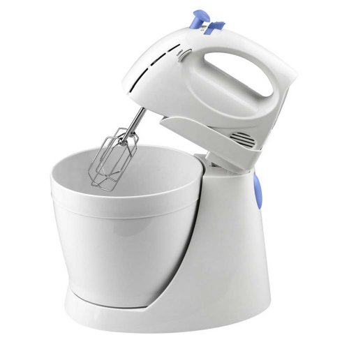 Kalorik 5-Speed Stand Mixer with bowl, beaters, and dough hook
