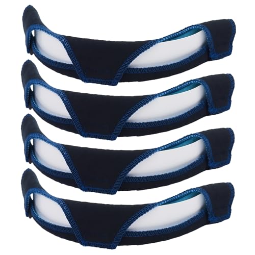 4 PCS Hard Hat Sweatband Belt Hard Hat Liner Washable Helmet Welding Antiperspirant Belt Accessories Cotton Comforter Pad Reusable Helmet Sweat Pads Accessories (Black)