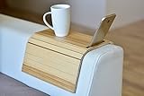 Se puede utilizar como brazo de sofá, portátil o soporte de teléfono. Se dobla hacia un lado porque también se puede utilizar como bandeja para servir.