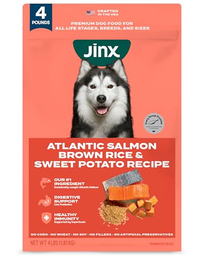 Jinx Premium Dry Dog Food, for All Life-Stages - Real Salmon, Bro...