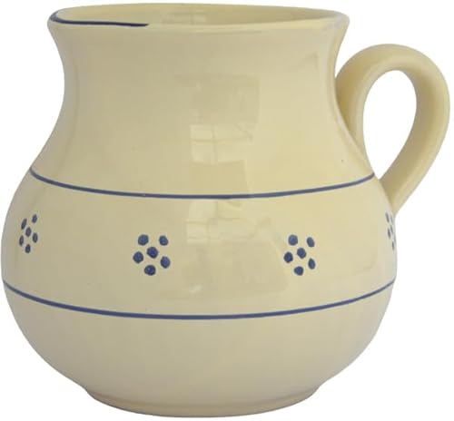 Colì, pichet Rond de 15 cm, série Stelle, pichet à Eau, pichet à vin, pichet et pichets de Table, pichet en Terre Cuite