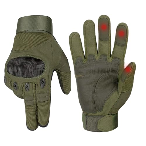 HYCOPROT Utility Tactical Gloves for Men,Motorcycle & Shooting Glove with
