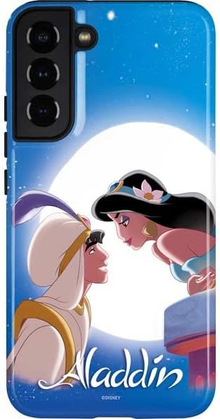 Skinit Pro Phone Case Compatible with Galaxy S22 Plus - Officially Licensed Disney Aladdin and Princess Jasmine Kiss Design