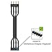 immagine 2EZDIY-FAB M.2 Dissipatore con Heatpipe,12V RGB SATA NVMe NGFF M.2 Dissipatore SSD Cooler per 2280 M.2 SSD,con Thermal Pad (SSD Non Incluso)