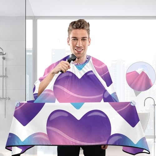 Capa profesional impermeable para corte de cabello con cierre ajustable miniatura 6