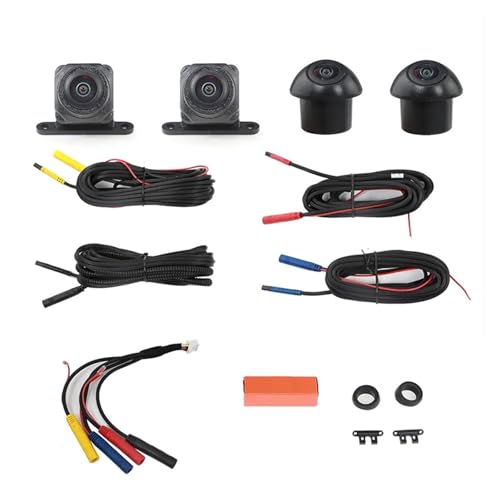 Car Camera 360 Panoramic Camera Monitoring System 4 Bird Eyes View 3D Night Vision(1080P WDR)