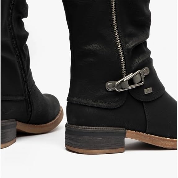 Bottes Longues À Lacets Casual Rieker '94734' Pour Femmes - Résistantes À L'Eau Bottes Longues À Lacets Casual Rieker '94734' Pour Femmes - Résistantes À L'Eau