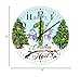 Wall Clock Baby's First Christmas 2022 Snowman Christmas Tree Modern Clock Quartz Movement Arabic Numeral Gift for New Baby Round Clock for Living Room Kitchen Bedroom 12 Inch