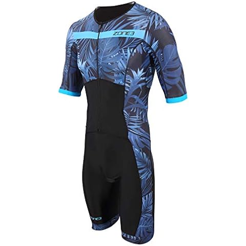 ZONE3 Men's Activate Tropical Palm Trisuit Cover