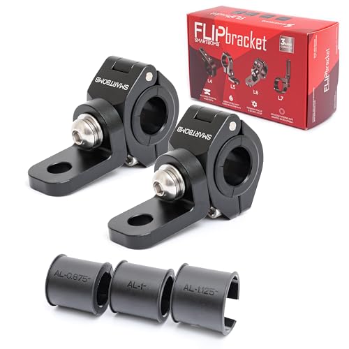 Soportes para focos de moto universales para fijar faros auxiliares en defensas de 22-32 mm