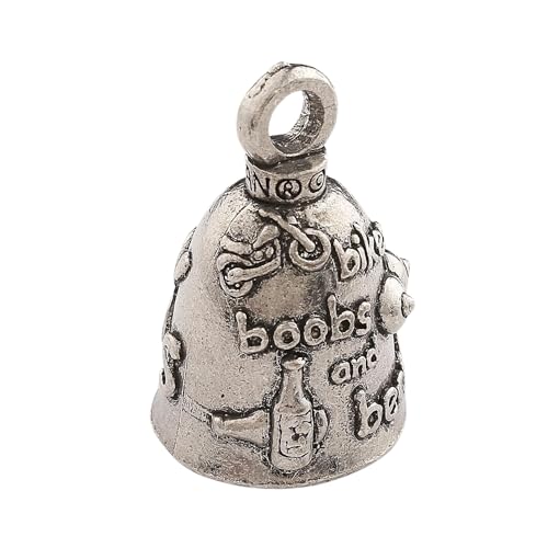 Image of Guardian Bell Good Luck Bell w /Keyring & Black Velvet Bag | Motorcycle Bell | Lead-Free Pewter | Made in USA