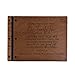 LifeSong Milestones Personalized Funeral Service Guest Book Engraved Wood Memorial Guestbook Celebration of Life Remembrance in Loving Memory Keepsake13.5x10 (Cherry)