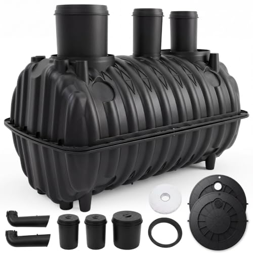 264 Gallon Underground Septic Tank Kit 67.7 x 37.8 x 36.2 Inch