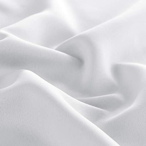 Image of DWCN Room Darkening Curtains for Bedroom 52x84 Inch 2 Panels Greyish White