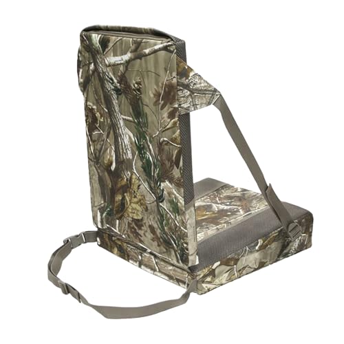 Cojín Plegable Treestand Hunter - Cojines para Muebles de Patio | Colchoneta de Camping con Respaldo | Almohadilla de Respaldo para Cazar árboles, Playa, estadios, Senderismo, avistamiento de Aves,