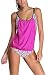 Dokotoo Womens Stripes Lined Up Double Up Tankini Top Swimwear X-Large Rose