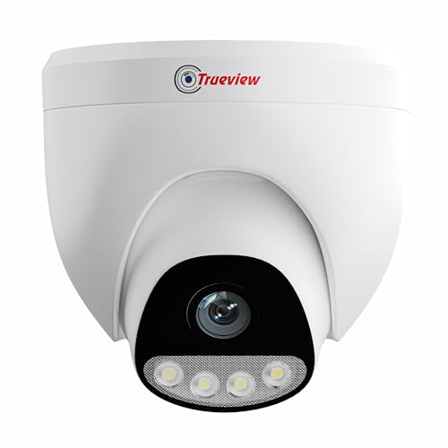 Image of Trueview Smart Security Camera 4G 3mp CCTV Dome Camera for Home | Shop | Office | Farm | Construction Site | Sim Based Camera (T18293SF- 3MP 4G Dome STQC)